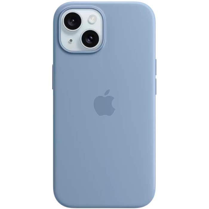APPLE Silicone Case with MagSafe Winter Blue for iPhone 15