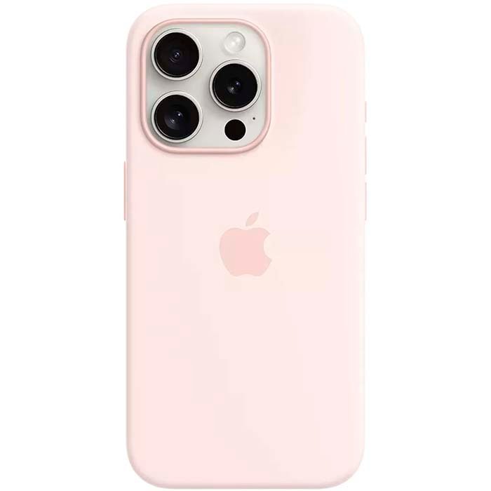 Apple Silicone Case with MagSafe Light Pink for iPhone 15 Pro