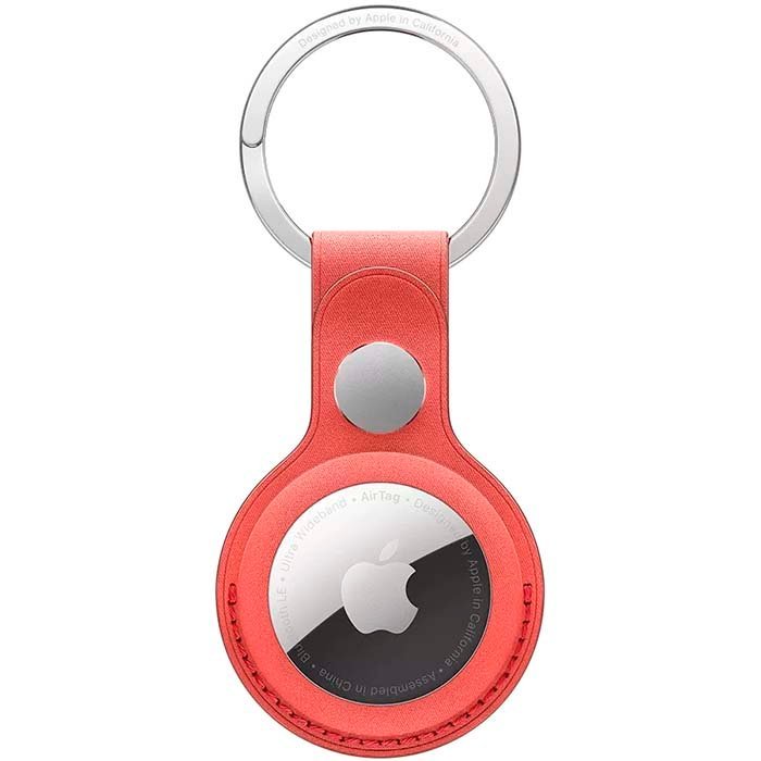 Apple FineWoven Key Ring for AirTag, Coral