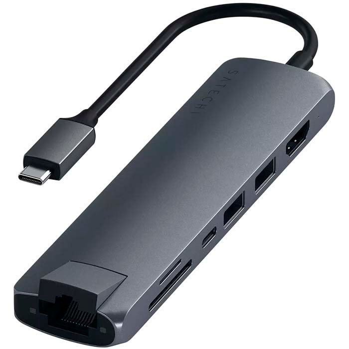Dock Station Satechi Aluminum Type-C Slim Multi-Port Adapter USB Type-C
