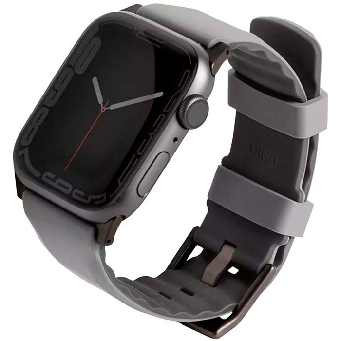 Band Extension UNIQ Linus Airosoft Silicone Strap for Apple Watch 41/38 mm Gray