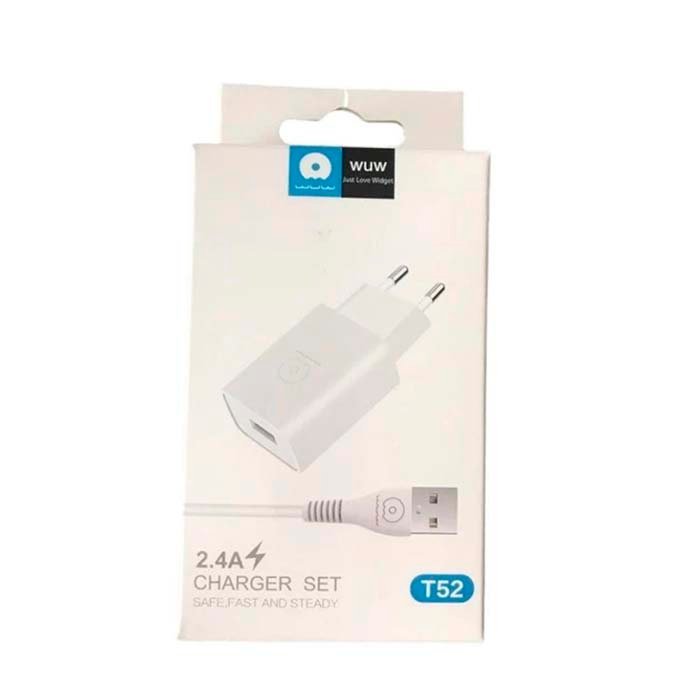 WUW T52 2.4A Charger Set Type-C