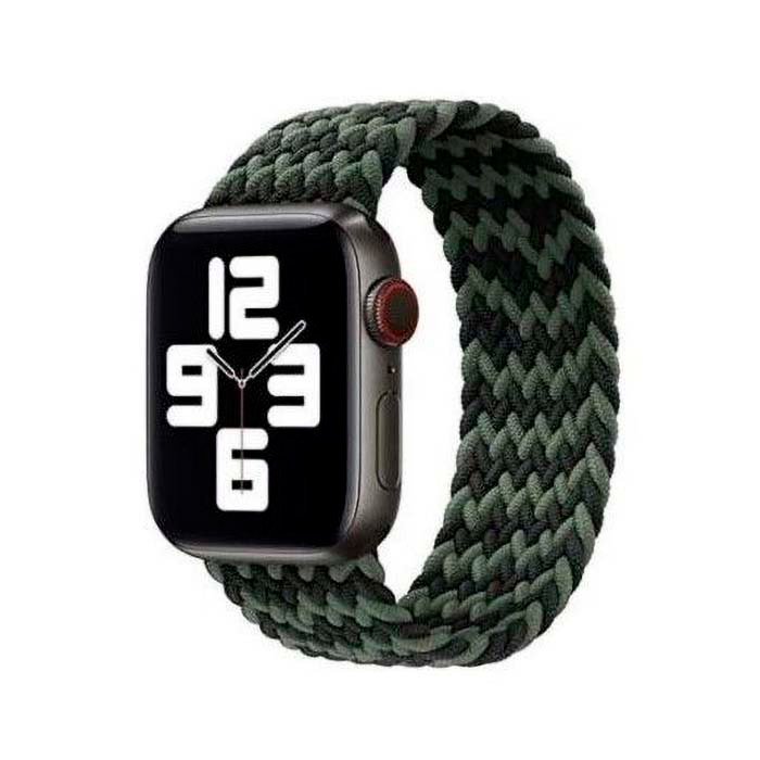 Apple Watch Green Braided Solo Loop 38mm  Black