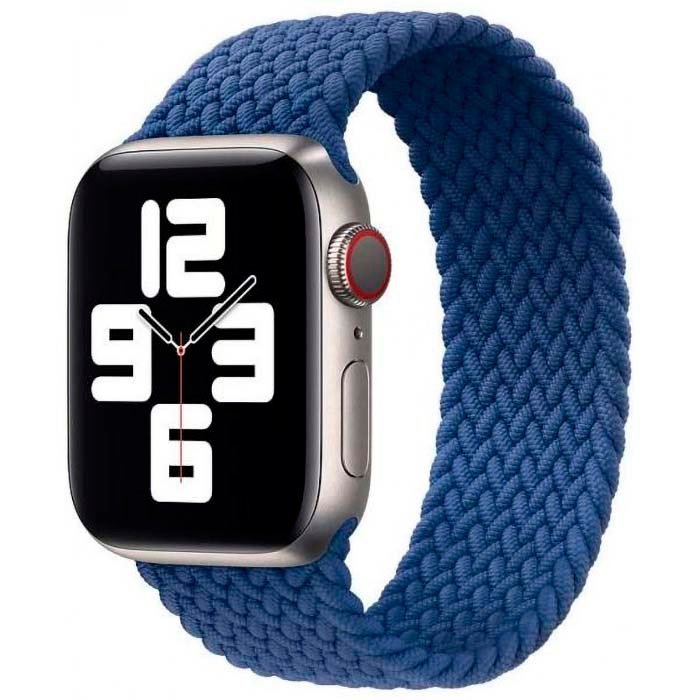 Apple Watch Green Braided Solo Loop Strap 3840 mm  Blue
