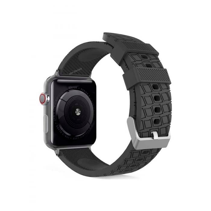 Apple Watch AhaStyle Premium Silicone Band 44mm Black