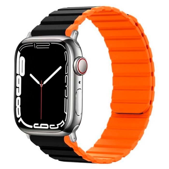 Apple Watch 44mm Green 2-in-1 Silicone Magnets Band