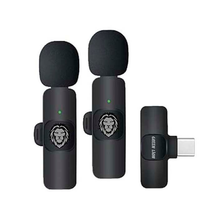 Green Lion 3-in-1 Wireless Microphone Black