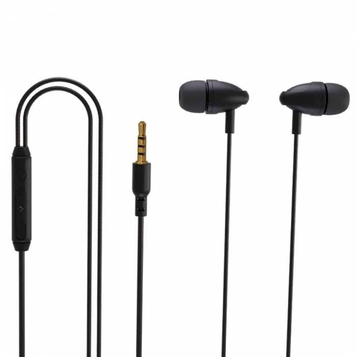 Porodo Blue Stereo Earphones with AUX Connector 3.5mm