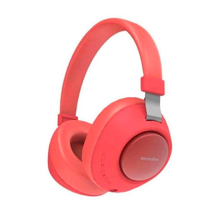 Porodo Soundtec Eclipse Wireless Over-Ear Headphones Red