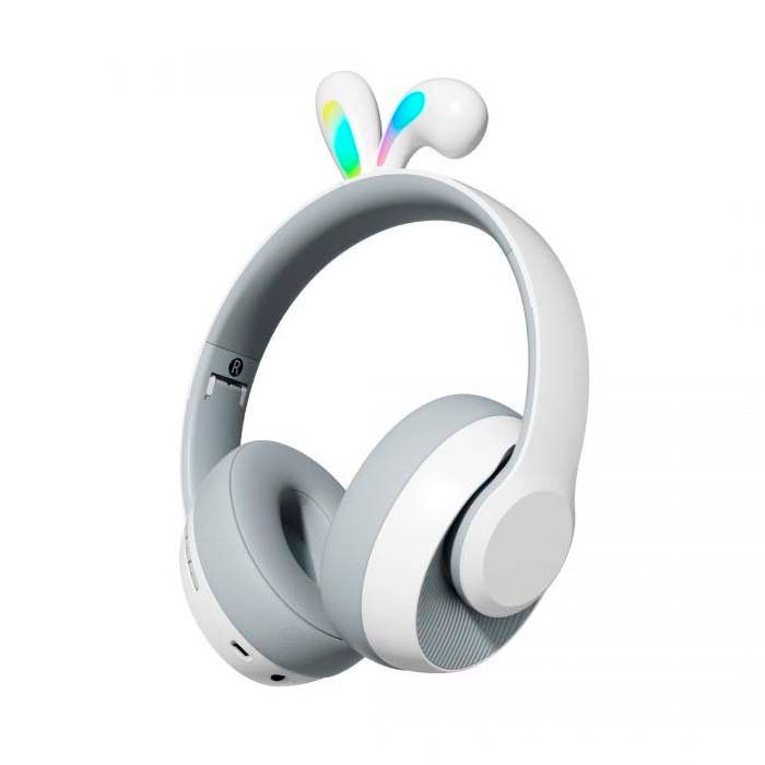 Porodo Soundtec Kids ENC Headphone Rabbit Ear Grey