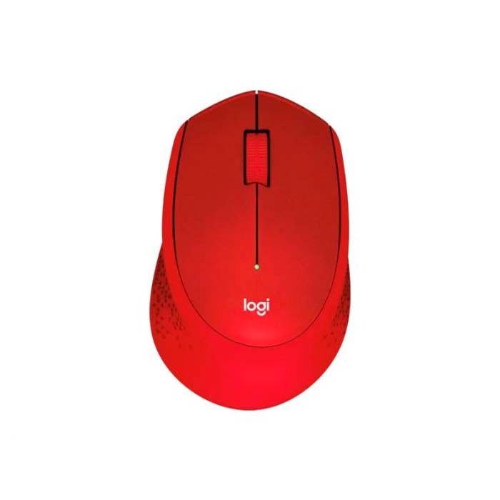 Logitech M330 Silent Wireless Mouse Red