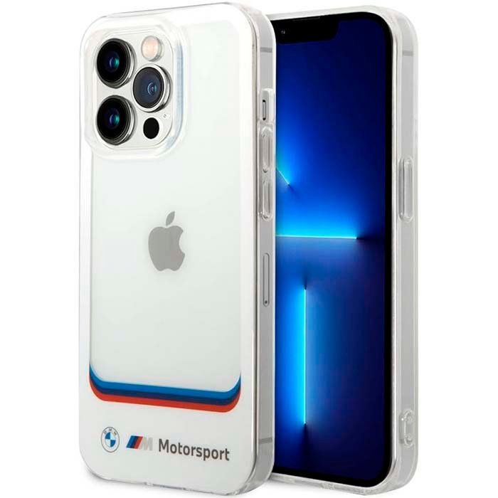 iPhone 14 Pro Max BMW M Motorsport Hard White Case