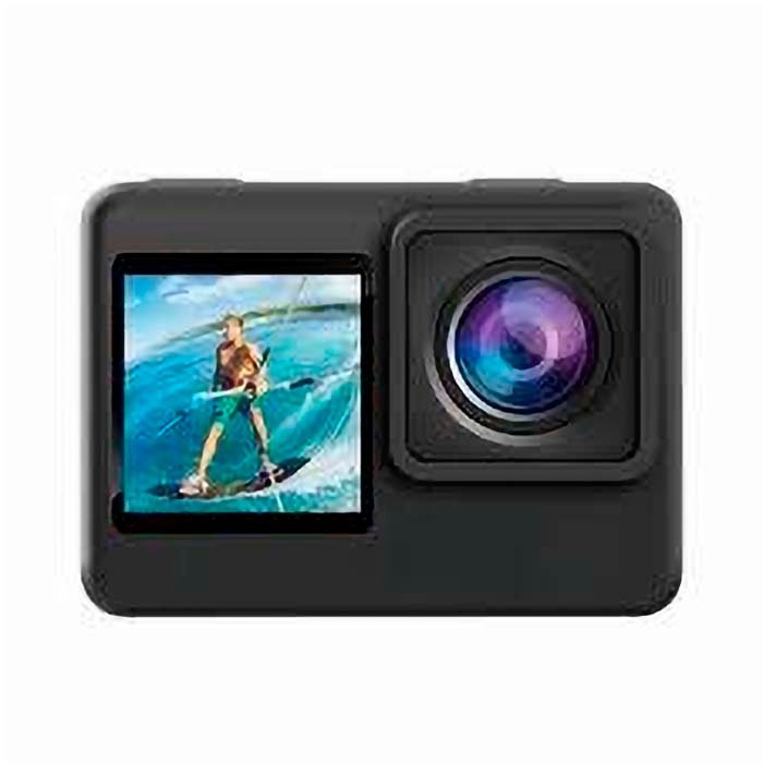 Porodo Waterproof 4K Action Camera White Support & TS Black