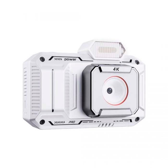 Porodo Digital Camera 18X Digital Zoom 48 MP Full HD 1080 White
