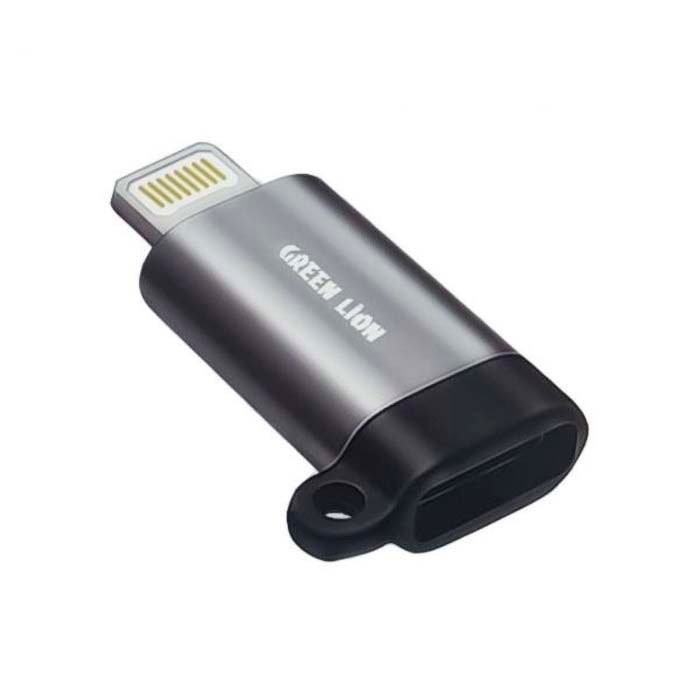 Green Lion Type-C to Lightning Adapter  Gray