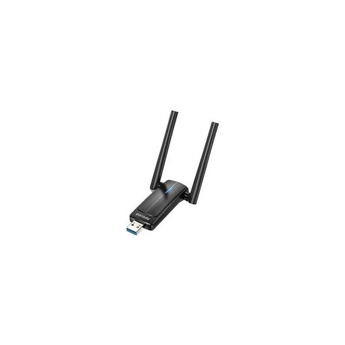 Porodo Dual Band WiFi 6 USB Adapter with External Antenna