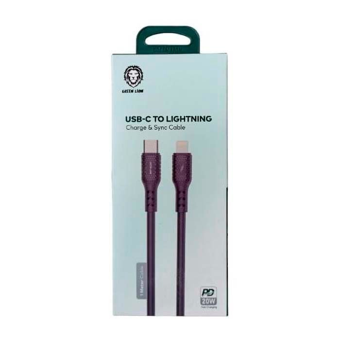 Cable Green Lion Type-C Lightning Charge & Sync Cable 1m 2.1A PVC