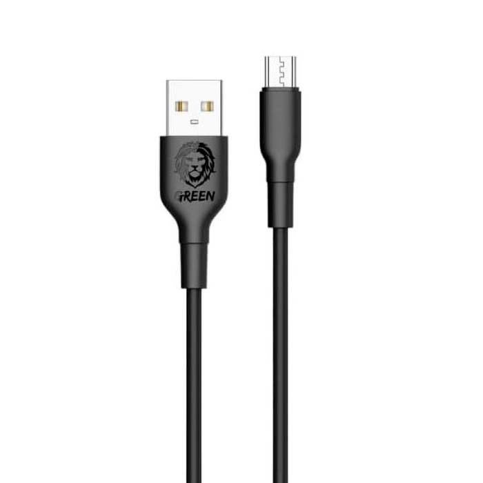 Cable Green PVC Micro USB 1.2m 2A