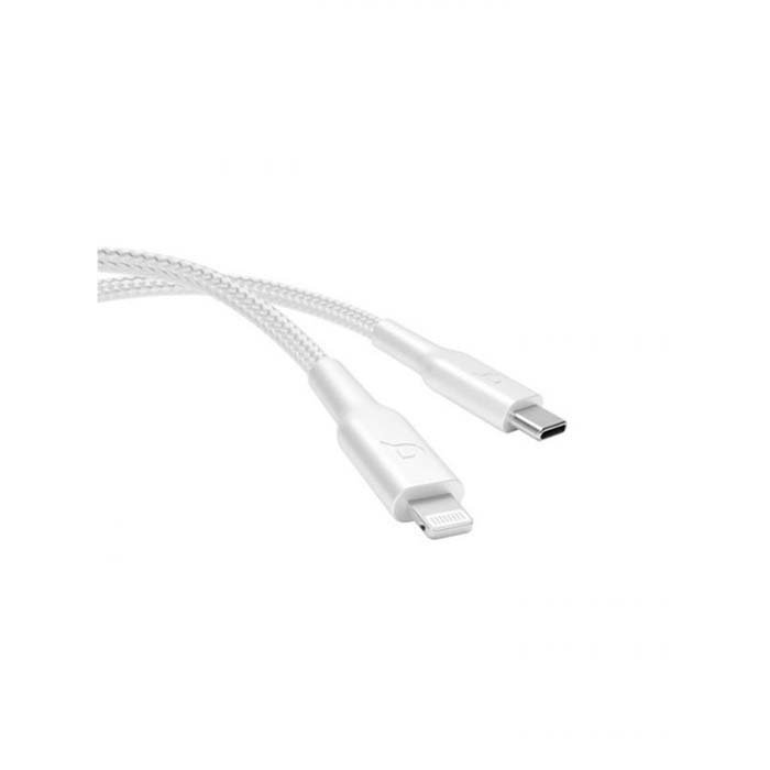 Cable Type-C to Lightning Powerology 1.2M PD 60W White