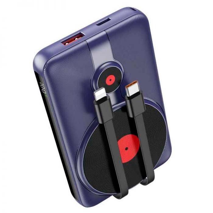 Power Bank Green Lion 2 in 1 MagSafe 10000mAh 20W Purple