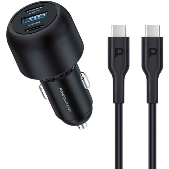 Car Charger Powerology Ultra Quick 130W Dual Port