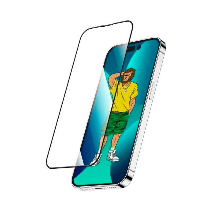 iPhone 14 Plus Green Silicone HD Glass